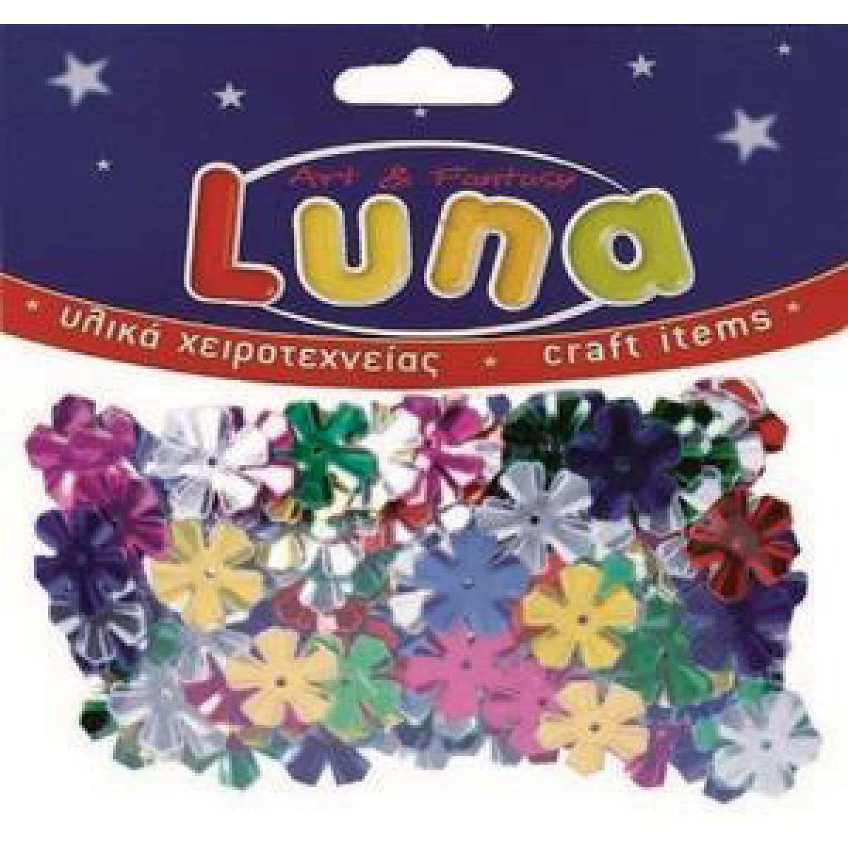 Luna Πούλιες Λουλούδια (80 Τεμ.) Υλικά Χειροτεχνίας