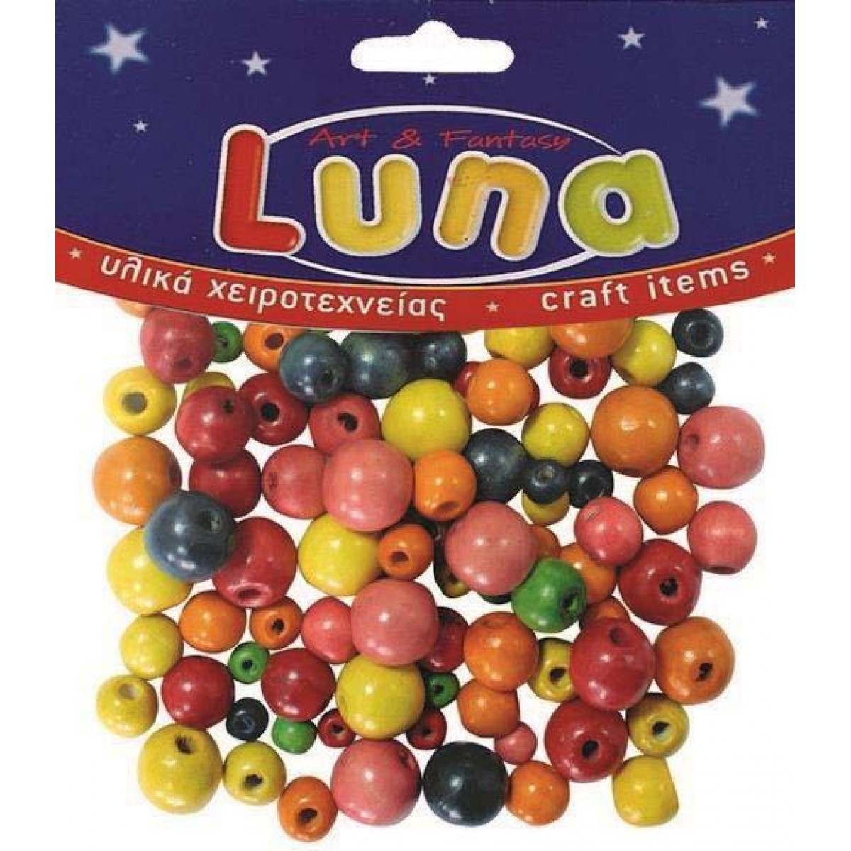 Luna Ξύλινες Xάντρες (Μίξη Χρωμάτων) Υλικά Χειροτεχνίας
