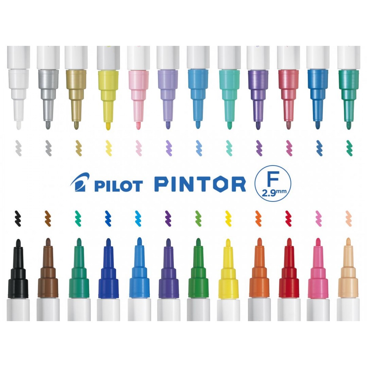 Pilot Pintor Fine Ανεξίτηλος Διάφορα Χρώματα